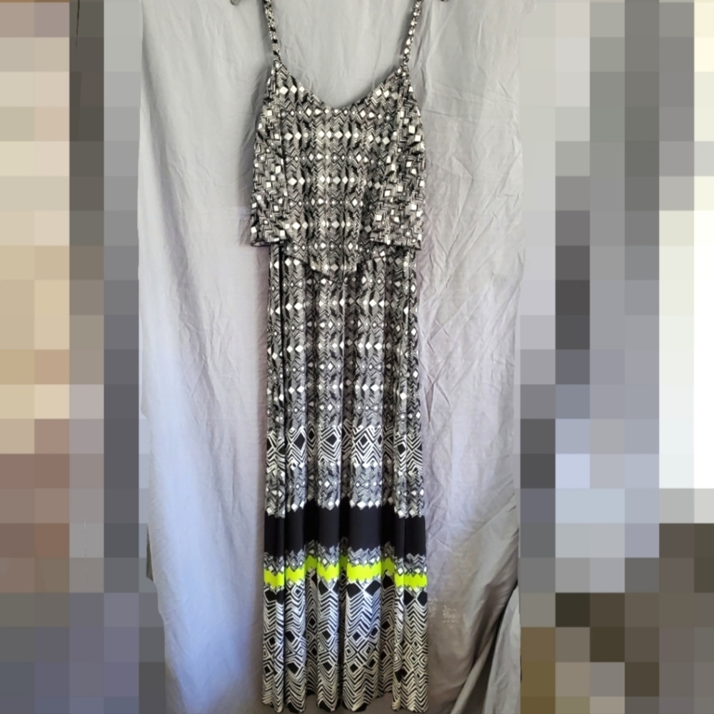 Geometric Maxi Dress